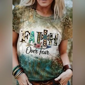 🚨Price Drop- New Faith over Fear T-Shirt/Casual Top For All Seasons